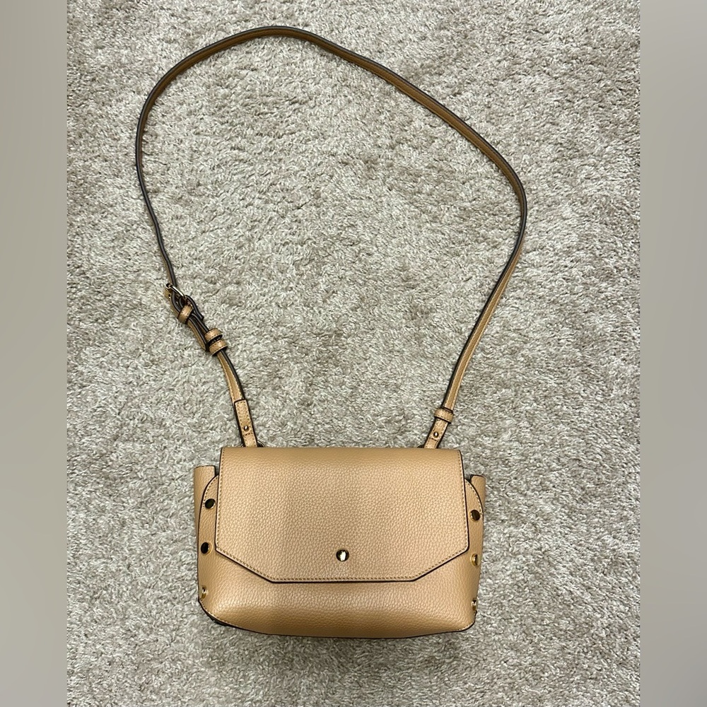 Steve Madden Tan Gold Studded Crossbody